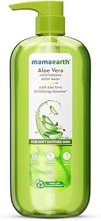 Mamaearth Aloe Vera Moisturizing Body Wash with Aloe Vera & Calming Jasmine Scent For Soft & Soothed Skin - 500 ml |Intensely Moisturizes |Long Lastin