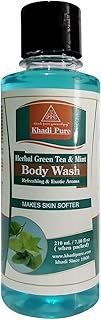 Khadi Pure Gramodyog Herbal Green Tea And Mint Body Wash, 210Ml