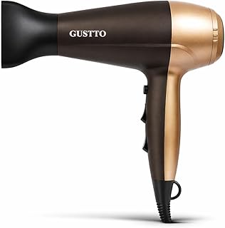 Hair Dryer for Women | Fast Drying, Low Heat Damage, Smooth & Frizz-Free Hair | 1800–2000W Professional Blow Dryer with Cool Shot | Gustto Elevate (Go