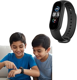 Drumstone (𝐒𝐩𝐞𝐜𝐢𝐚𝐥 𝟏𝟓 𝐘𝐞𝐚𝐫𝐬 𝐖𝐚𝐫𝐫𝐚𝐧𝐭𝐲 M5 Smart Band Fitness Tracker Wristband, Heart Rate & Blood Pressure Monitor, Activity Tracker Smartwatch, Multic