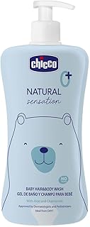 Chicco Baby Hair & Body Cleanser Natural Sensation 500ml | Body Wash and Shampoo