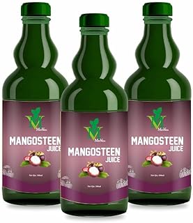 Mint Veda Mangosteen Juice - Nutrient-Rich Fresh Juices Packed with Antioxidants | Natural Real Juice (Pack of 3)