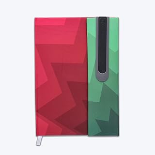 Navneet Youva | Pentagon | Magnetic Case Bound/Hard Cover Notebook with attached Pen| Office/Personal stationery | Single Line | A5 Size - 14.8 x 21 C