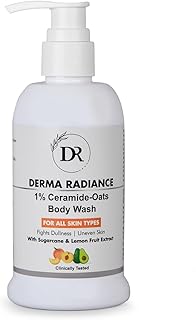 1% ceramide-oats Body Wash | For All Skin Type |With Sugarcane & Lemon Fruit Extrac | 250ml