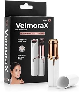 Flawless Facial Hair Remover for Women & Men | USB Rechargeable Face Epilator | Painless Hair Removal for Upper Lip, Chin, Eyebrow & Cheeks | Portable