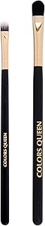Colors Queen Ultra Soft Makeup Brushes, Flat Tip Concealer Brush, Flat Tip Eyeshadow Brush, 2 Piece Brush Set, Durable Makeup Brushes, Brush for Face
