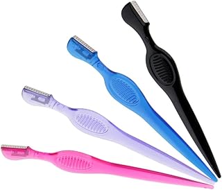 CLUB BOLLYWOOD® 4 PCS Eyebrow Shaver, Eyebrow Shaper Set, Facial Hair Remover Makeup Tools, Brow Lip Trimmer Shaper Shaver Hair Remover Makeup Tool|4X