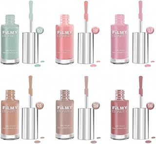 Nude Nail Polish Set of 6 – Soft Everyday Nudes | Natural Glossy Finish (6 ml Each)