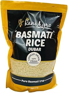 RaniAgro Basmati Rice Pack of 2 | Premium Long Grain Rice | Natural White Rice | Aromatic Rice | Indian Staple Ingredient | Easy to Cook | Fluffy Soft