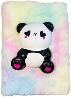 Cute 3D Cartoon Fur Diary Notebook for Girls | A5 Size Journal | 80 Pages Soft Plush Cover Designer Notebook | Gift for Kids, School & Personal Use (P