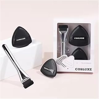 Flat Foundation Brush, 2 Pcs Triangle Makeup Powder Puff, 1 Pcs Flat Head Foundation Brush for Liquid Makeup, Foundations Brush Set for Liquid, Cream