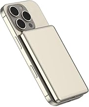 PHONOKART Slim MAGSAFE 5000 mAh Power Bank (15W Mag Safe & 20W PD Type-C Fast Charging) PKSLIMPB-DTITAN (Desert Titanium)