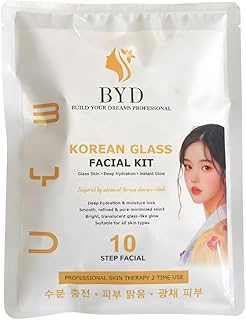Korean Glass Skin Facial Kit 10 Steps for Women | Instant Glow, Skin Brightening & Pore Tightening | Deep Hydration Facial Kit | Bridal & Party Glow |