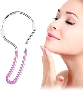 Portable Spring Facial Hair Remover for Women Painless Threading Epilator Tool for Upper Lip, Chin & Face Hair Removal, Reusable Tweezer Stick Plucker