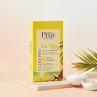De-Tan Ultra Pro Facial Kit – 55g | 6 Steps Salon Facial for Tan Removal, Brightening & Sun Damage | No Harmful Chemicals | All Skin Types