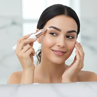 zedx Portable Facial Hair Removal Machine for Women – 2 in 1 Trimmer & Eyebrow Trimmer Pen, Upper Lip Hair Remover & Epilator – USB Rechargeable, Pain
