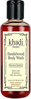 Herbigiri Herbal Sandalwood Body Wash, Removing Tan,Glowing Skin, Acne-Free Skin, Removes Dullness,Men & Women(210ml).