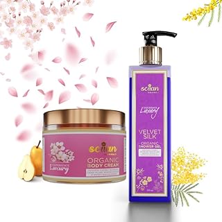 Japanese Cherry Blossom Shower Body Wash Gel & Cream 250ml | 97.5% Organic | Paraben & Sulphate Free | Moisturizing Bodywash Wash Dry Skin For Men and