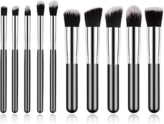 Makeup Brush Set, 10pcs Premium Synthetic Makeup Brushes, Soft and non-shedding, Foundation, Blending, Face Powder, Eyeshadow, Makeup Combo brush kit
