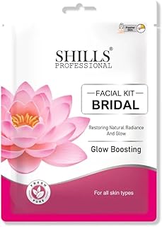 SHILLS Professional Bridal Facial Kit, Glow Boosting, Natural Radiance, All Skin Types (90 Gram)