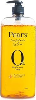 PEARS Pure & Gentle Body Wash, 750 ml, for Soft & Smooth Skin, with 98% Pure Glycerin & Natural Oils, 0% Parabens & Soap, Dermatologically Tested
