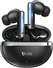 truke [Just Launched Buds Q1 Lite True Wireless Earbuds with 48H Playtime, Crystal-Clear Calls, Fast Charging, Elegant Royal Design, Bluetooth 5.4, No