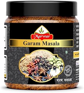 Marwar Garam Masala Powder 1kg | Premium Indian Spice Blend | Rich Aroma & Color | Authentic Masala for Curry Sabzi & Cooking | Jar Pack