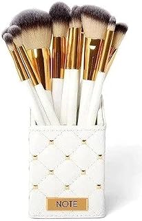 Professional Makeup Brush Set Combo with Storage Holder | Premium Soft Bristles | Face & Eye Makeup Brushes for Daily Use (WHITE)