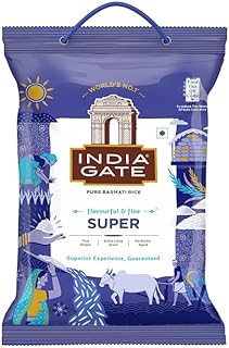 India Gate Basmati Rice Bag, Super, 5kg