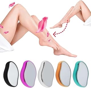 Pintram Hub Skin Care Hair Removal Eraser Physical Nano Glass Hair Remover Painless Epilator I Body Care Depilation Tools I (Assorted Color)