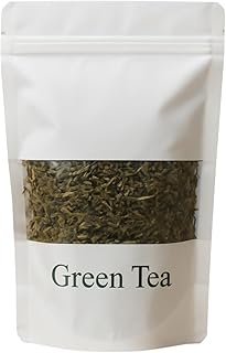 Premium Green Tea Leaves - Resealable Pack, Natural Antioxidants, Detox & Weight Loss, Rich in Nutrients, Fresh & Aromatic, Ideal for Health-Conscious