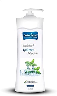 COROnation Herbal Refreshing Cool Mint Body Wash with For Men & Women | Refresh,Deep Cleansing & Long Lasting Freshness | Anti-Odour,Instant Energy Sh