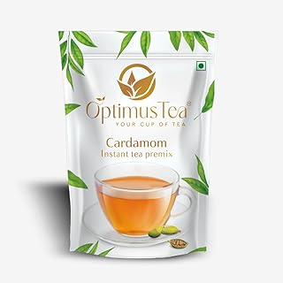 Optimus Elaichi Flavour | Made with Cardamom | Flavoured Instant Tea Powder | 1kg Pouch | Taste As Home | Prepare Manually Powder Suitable For All Cof
