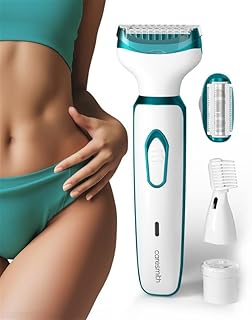 Caresmith Bloom 4 in 1 Face & Body Hair Trimmer for Women | 3 Heads- Body Trimmer & Shaver, Face Trimmer & Eyebrow Trimmer | Rechargeable | Hair Remov