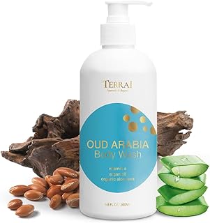 Oud Body Wash with Vitamin E & Cedarwood Oil, Anti-inflammatory, Anti-Odour, Hydrate, Replenish & Rejuvenate Your Skin, for Men & Women, 200ml