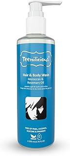 Teenilicious Hair & Body Wash With Moroccan & Rosemary Oil | Hair & Body Wash For Men & Women | Free From Alcohol, Silicones, Paraben & Sulphate | Sui