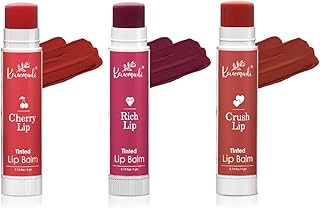 Kaumudi Handmade & 100% Natural 3in1 Lip Balm Combo (Lip Tint|Cheek Tint|Eye Shadow) made with Rose & Saffron Ess. oil | Best for Dry, Damaged & Chapp