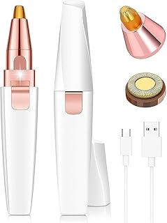 Facial Hair Removal Machine for Women – 2 in 1 Trimmer & Eyebrow Trimmer Pen, Upper Lip Hair Rem over for Women & Epilator – USB Rechargeable, Painles
