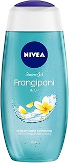 NIVEA Frangipani and oil 125 ml Body Wash| Shower Gel with Frangipani and Care Oil | Pure Glycerin for Instant Soft & Summer Fresh Skin|Microplastic F