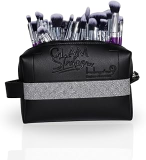London Prime Glamstrokes 32 Pcs Budget Friendly Makeup Brush Set (Black) – Soft & Lightweight Face and Eye Brushes, Daily Use Makeup Kit for Beginners