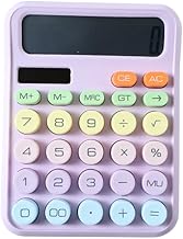 Trendmad 12-Digit Candy Color Calculator – Cute Round Button Calculator for Students, Kids & Office