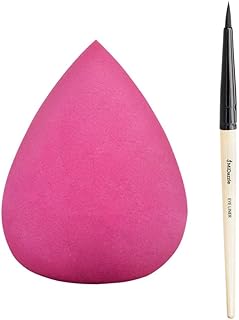 Midazzle Premium Ultra Soft Makeup Sponge Beauty Blender (BB3001) With Premium Wooden Eye Liner Brush Makeup Brush for Makeup Beauty with Smooth Soft