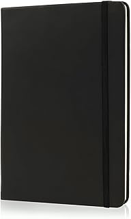 Lined Journal Notebooks with Bookmark, 96 Sheets 192 Pages, Hardcover Notebook Journal for Work, 100Gsm Premium Thick Paper with Inner Pocket, Medium