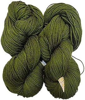 Oswal Knitting Yarn 3 ply Wool, Mehndi 500 gm Best Used with Knitting Needles, Crochet Needles Wool Yarn for Knitting. by Oswal