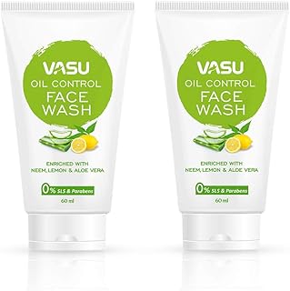Vasu Herbal Facewash for Oily Skin - 60ml (Pack of 2)