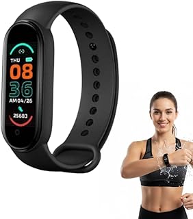 Drumstone (𝐒𝐩𝐞𝐜𝐢𝐚𝐥 𝟏𝟓 𝐘𝐞𝐚𝐫𝐬 𝐖𝐚𝐫𝐫𝐚𝐧𝐭𝐲 Smart Fitness Band Watch – Heart Rate & Blood Pressure Monitor, Activity Tracker for Steps, Calories, Sleep Track