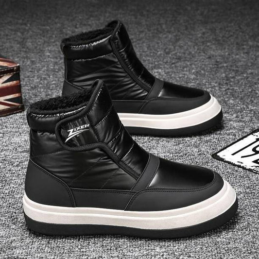 Chunky Winter Work Shoes For Men Warm Winter Men's Wate...