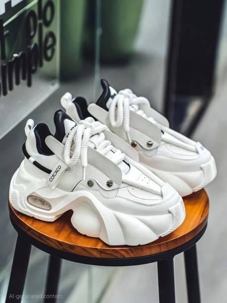 fashionable Stylish Light Weight Sneakers white Sneaker...