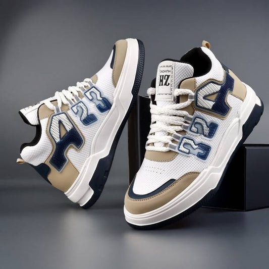 Men's Fashion Skateboarding Sneakers, Boy High-Top Mids...