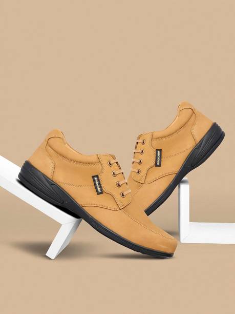 Genuine Leather Casual Sneakers for Men Rust RC3506 022...
